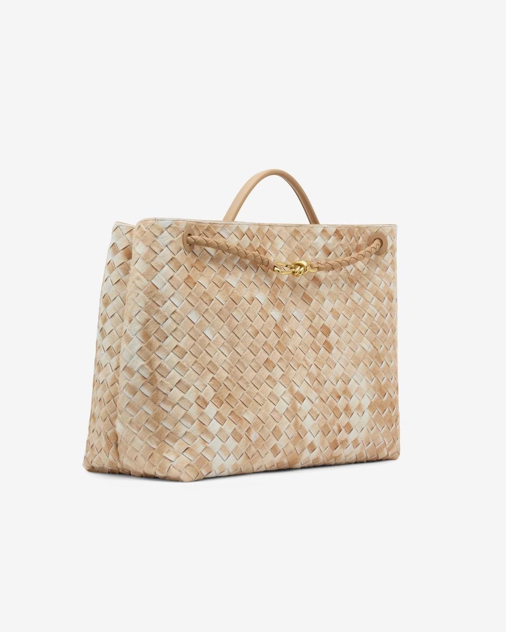 Bottega Veneta Natural Woven-Design Handbag