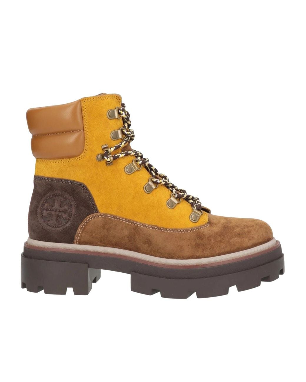 Tory Burch Brown Multicolour Hiking Boots