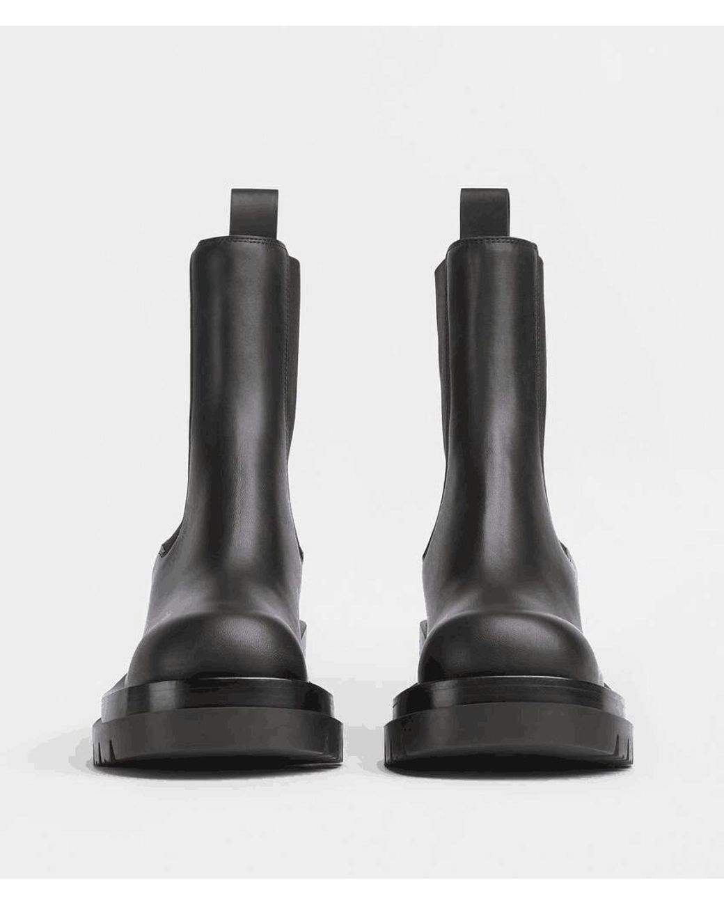 Bottega Veneta Black Slip-On Chelsea Boots