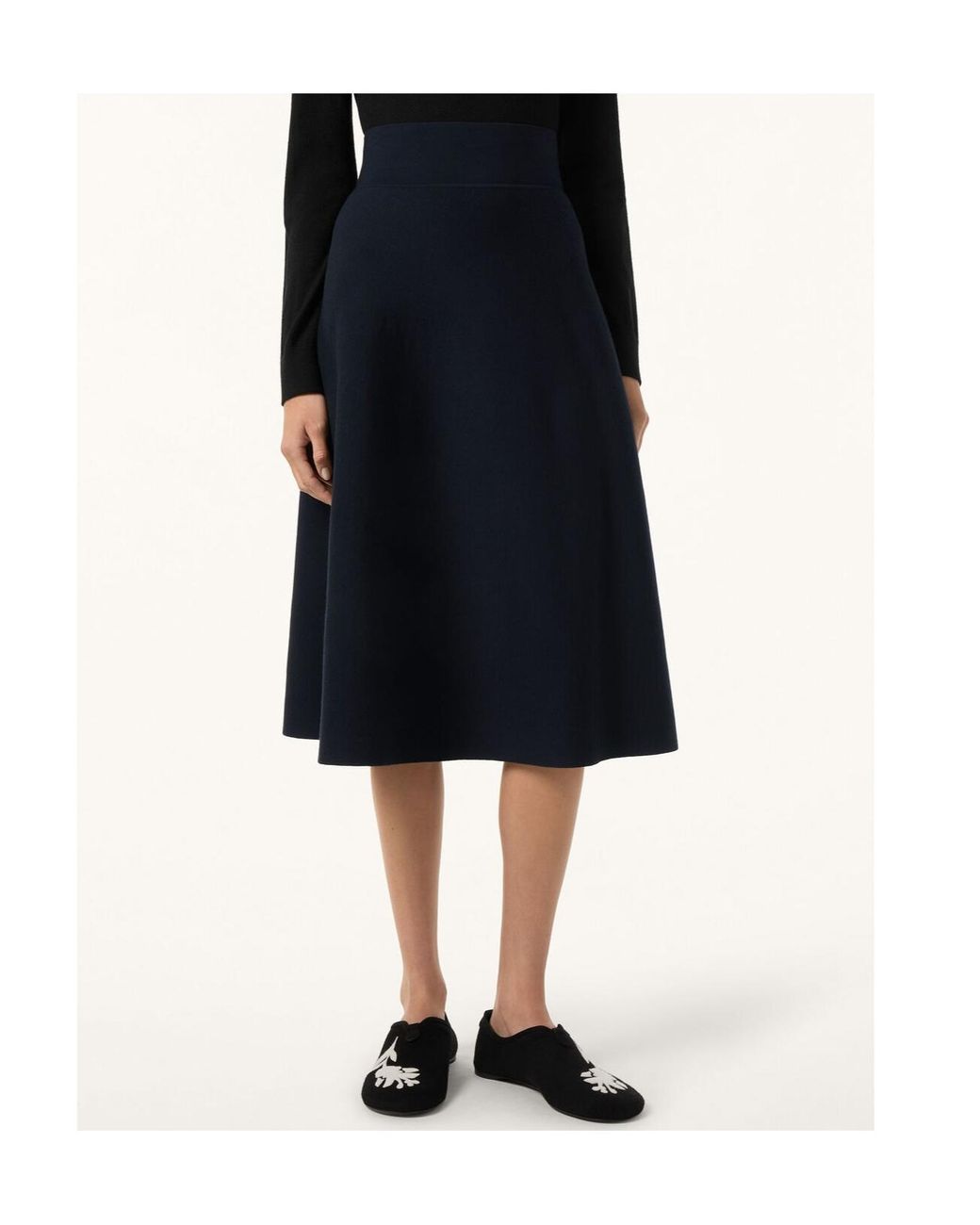 Loro Piana Blue Touch Royal Lightness Skirt