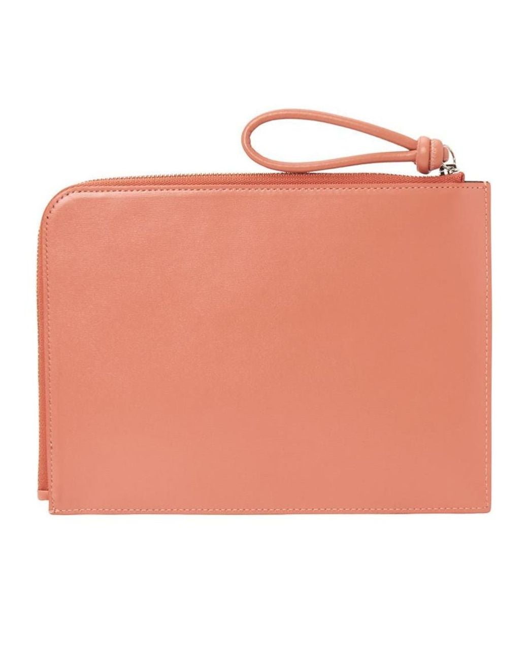 Jil Sander Pink Zipper Clutch