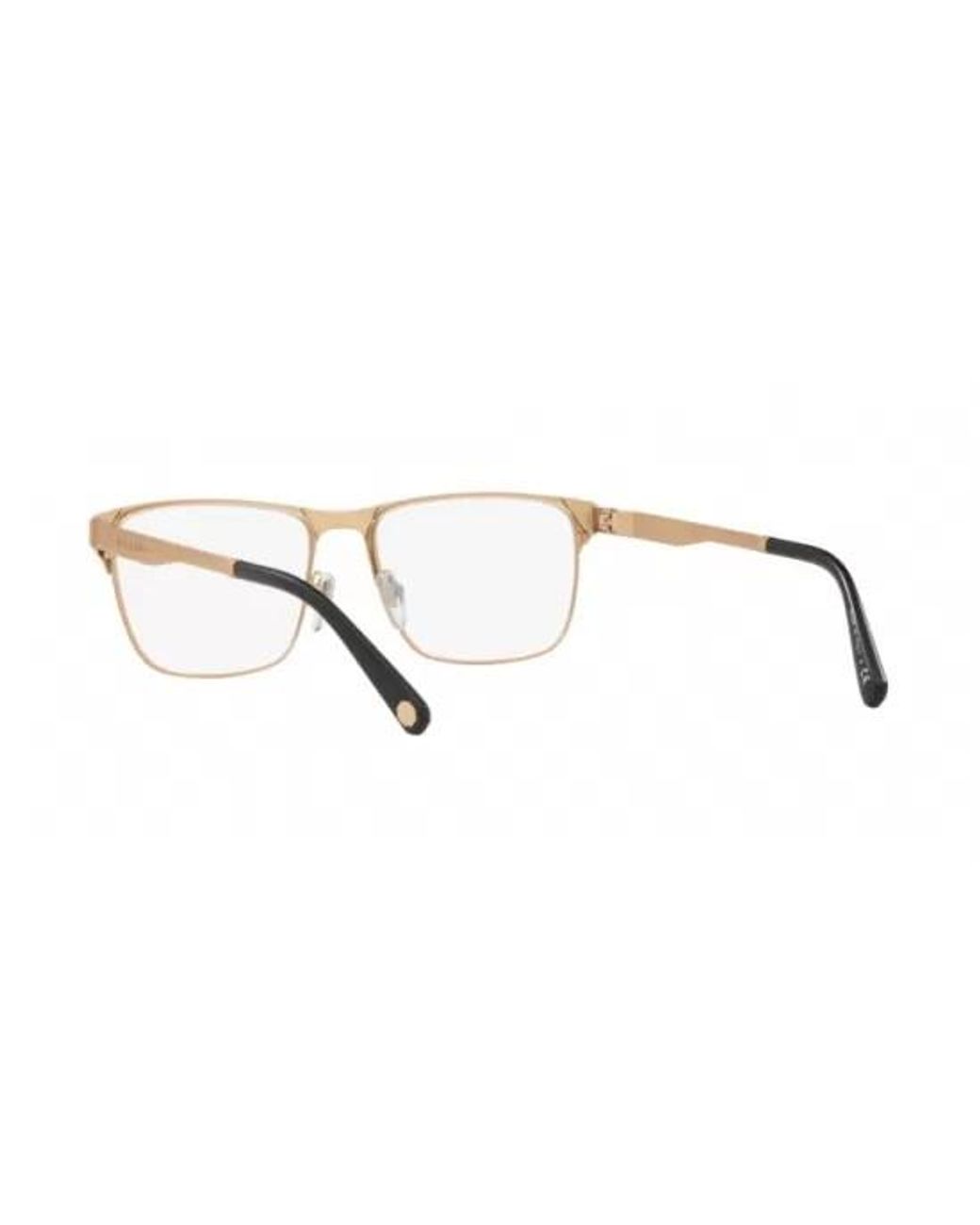 BVLGARI White Rectangular Matte Rose Optical Glasses