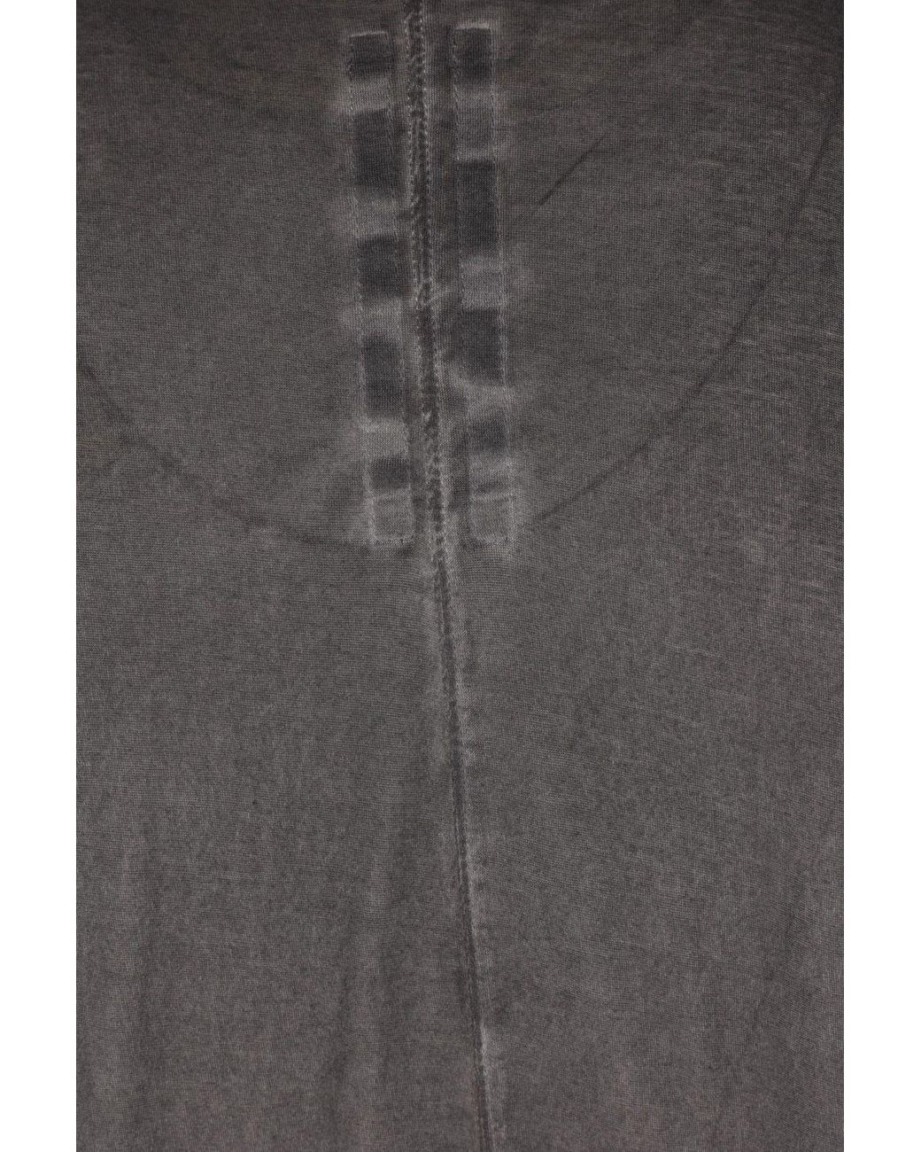 Rick Owens Gray Short-Sleeved Crewneck T-Shirt for men