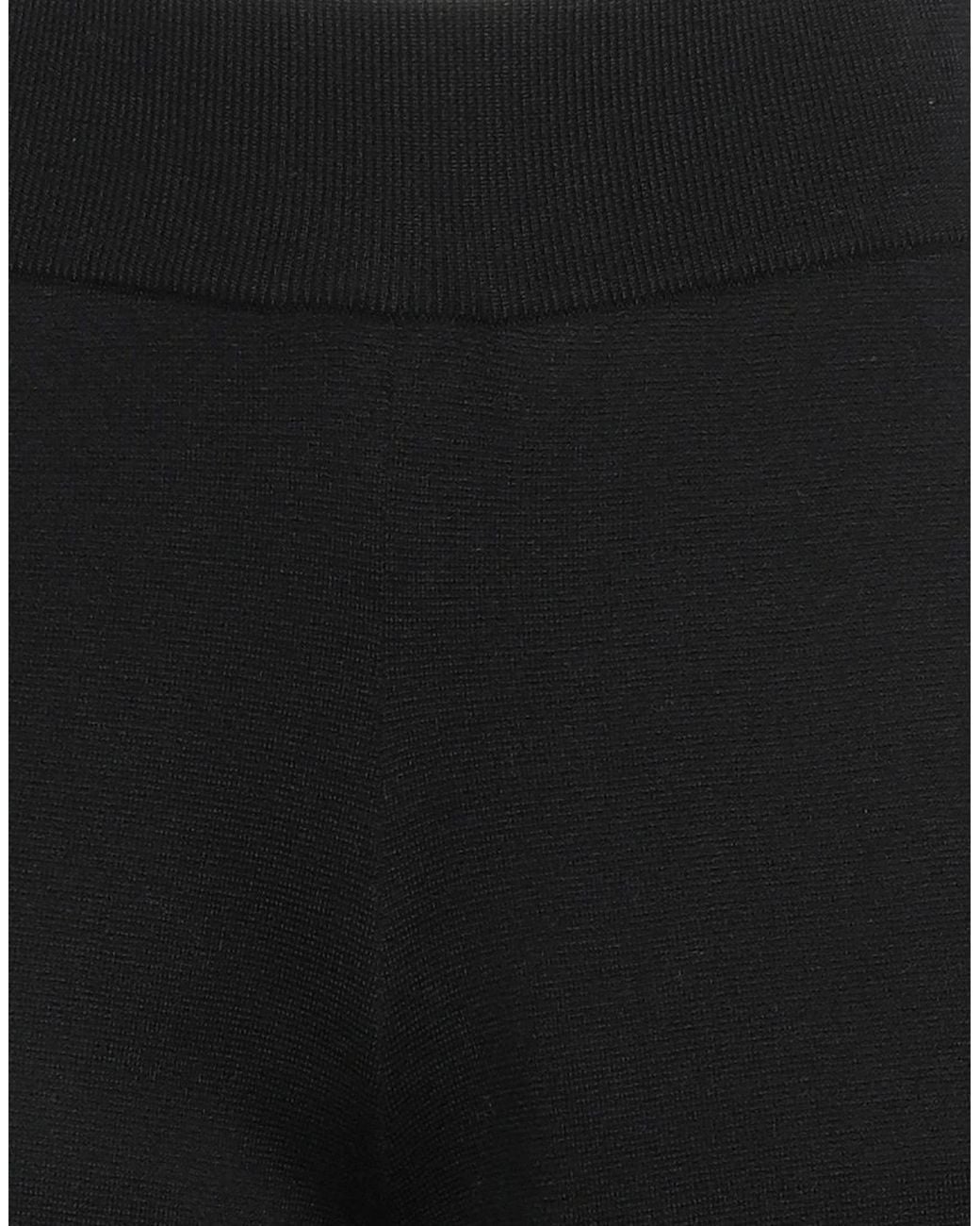 Max Mara Black Straight-Leg Wool Pants