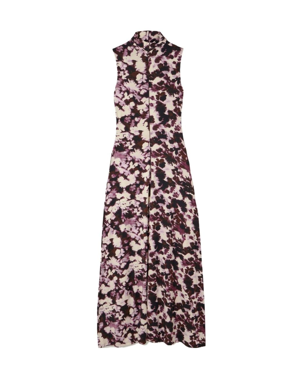 Proenza Schouler Purple Turtleneck Maxi Dress