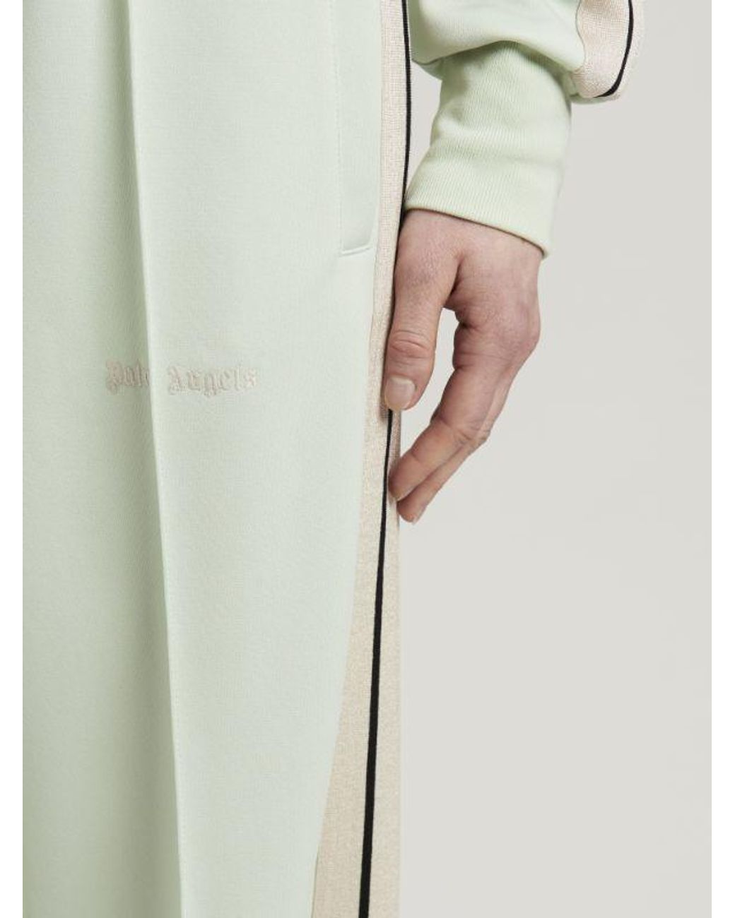 Palm Angels Green Side Striped Track Trousers