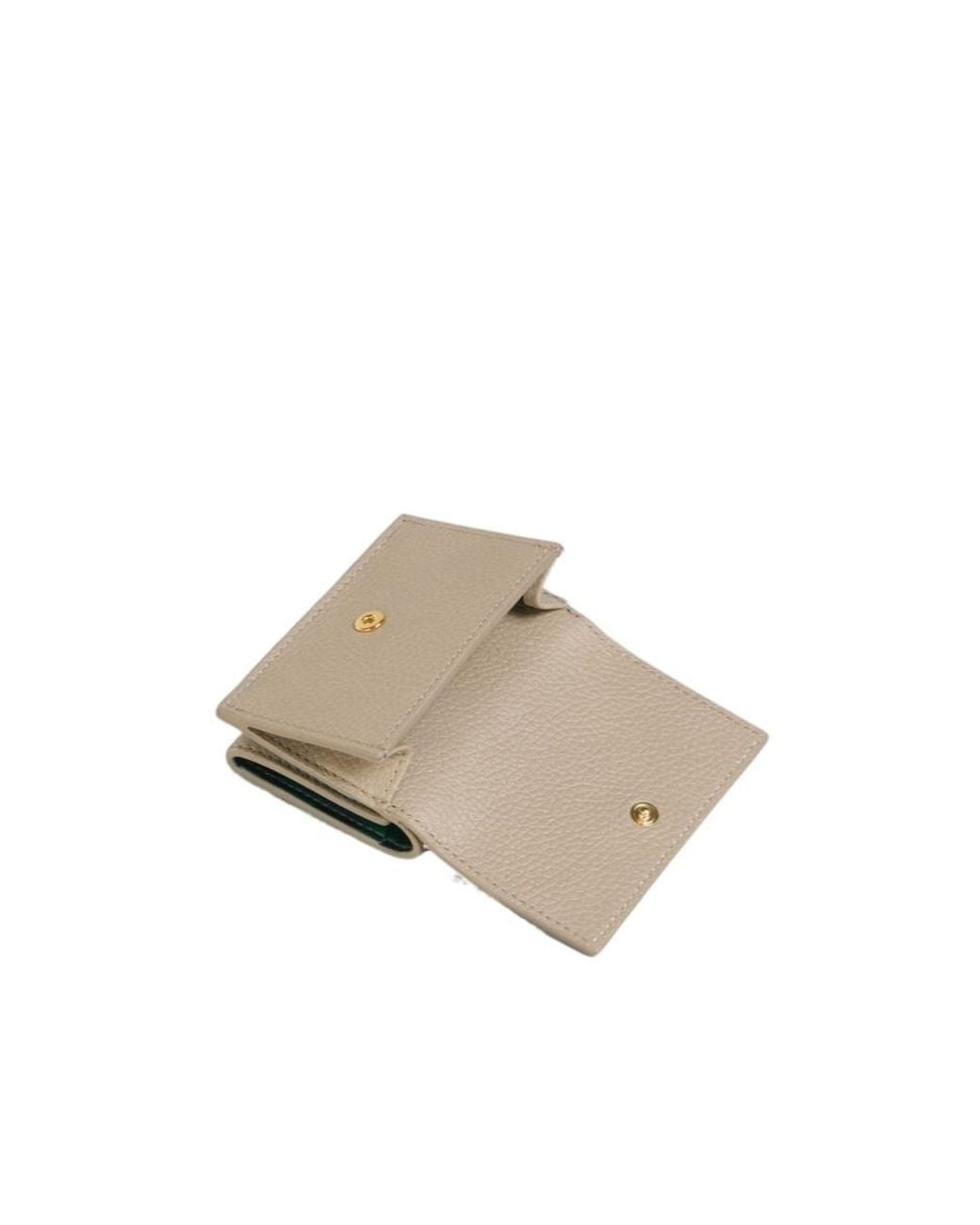 Marni Natural Logo-Debossed Leather Rectangular Wallet