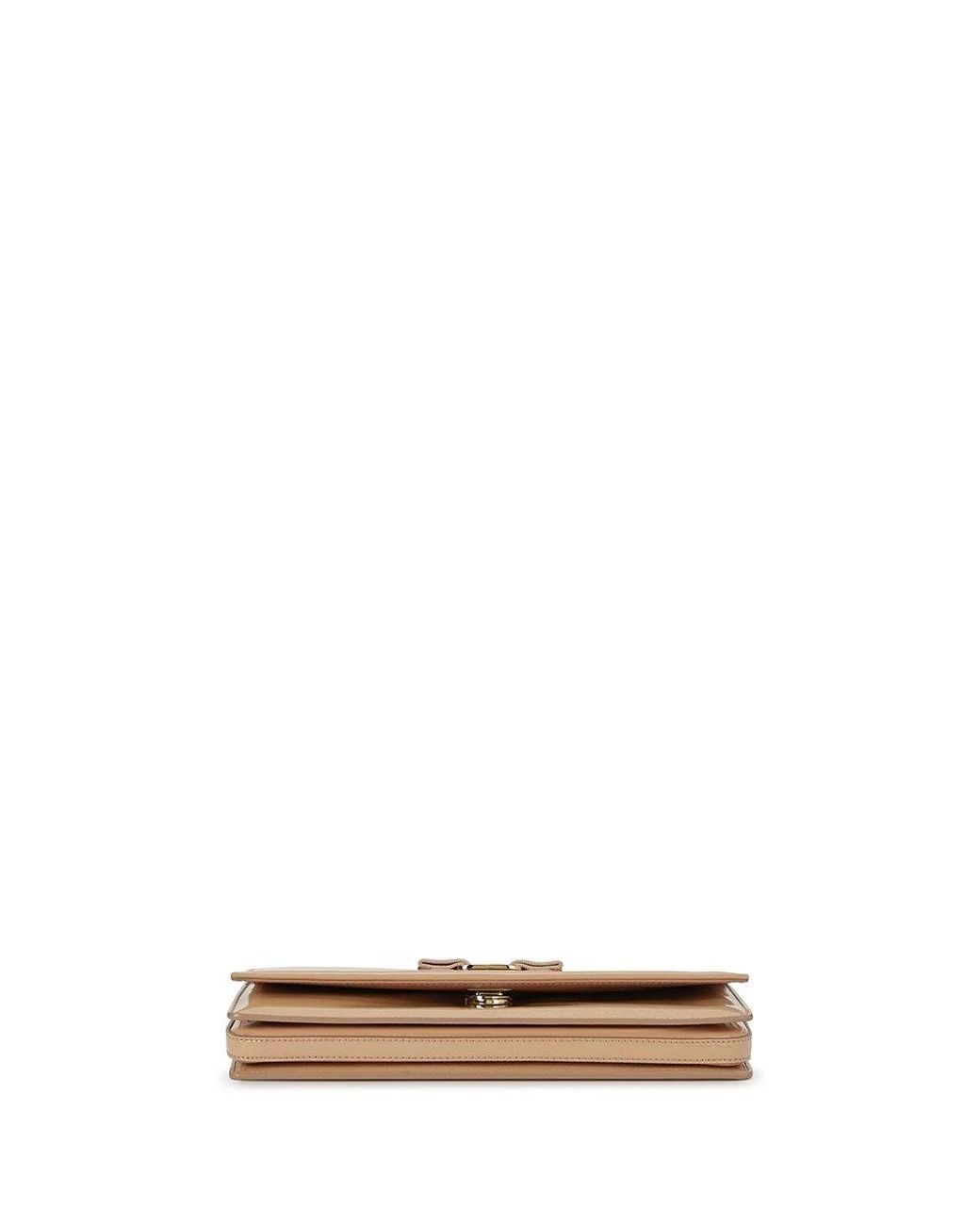 Ferragamo Natural Logo Clutch Bag
