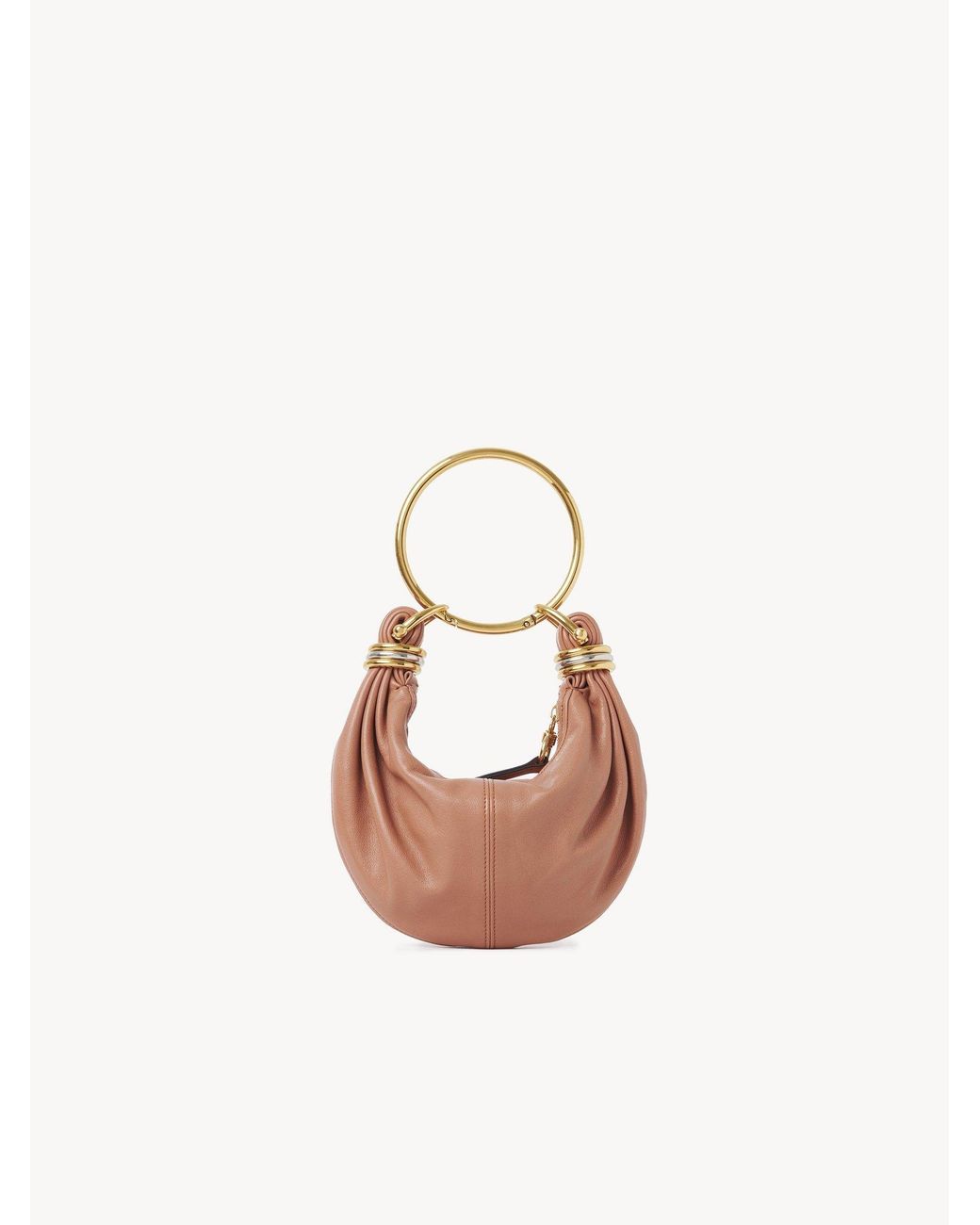 Chloé Pink Chloé Bracelet Detailed Mini Hobo Bag