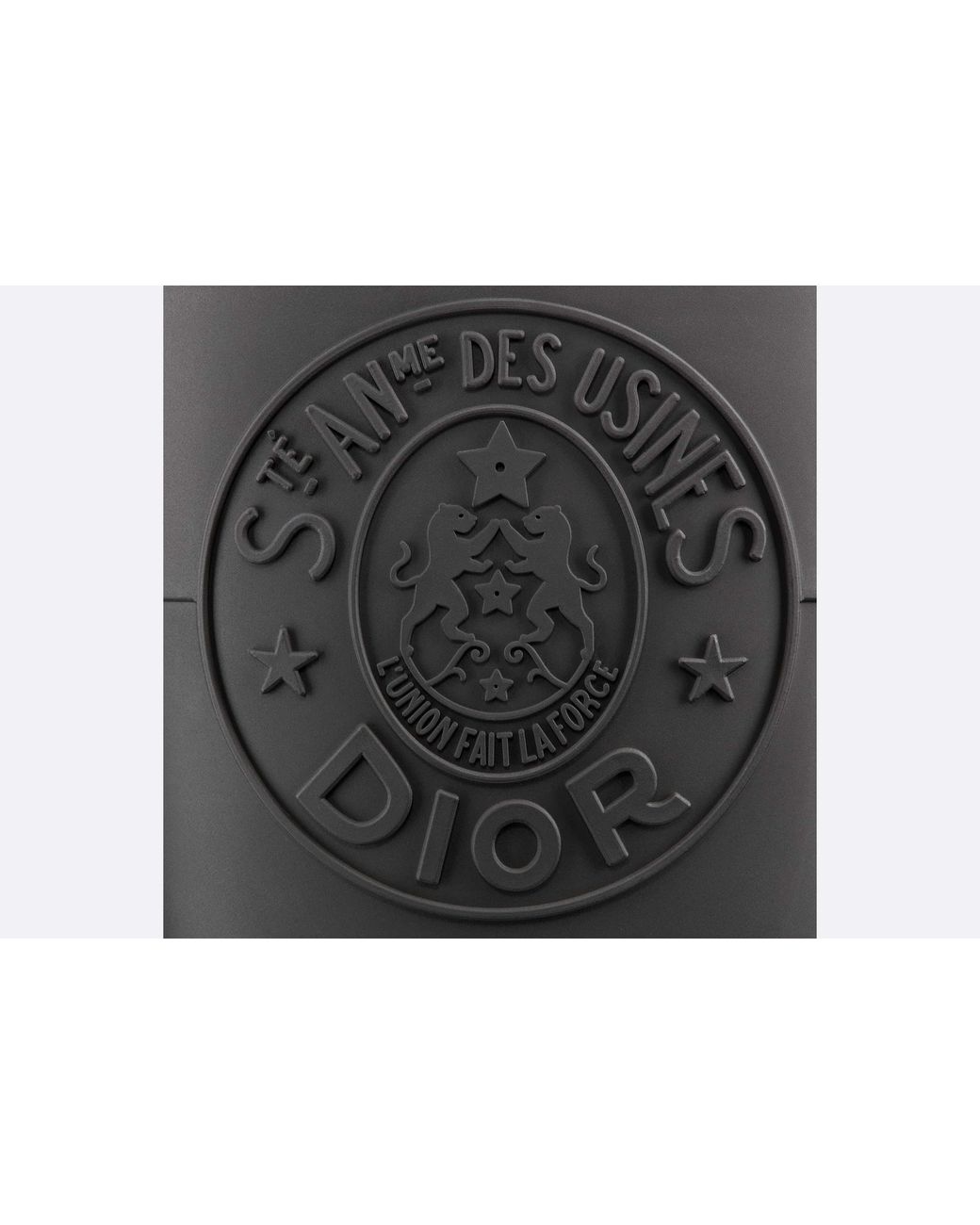 Dior Black Logo Embossed Round Toe Rain Boots