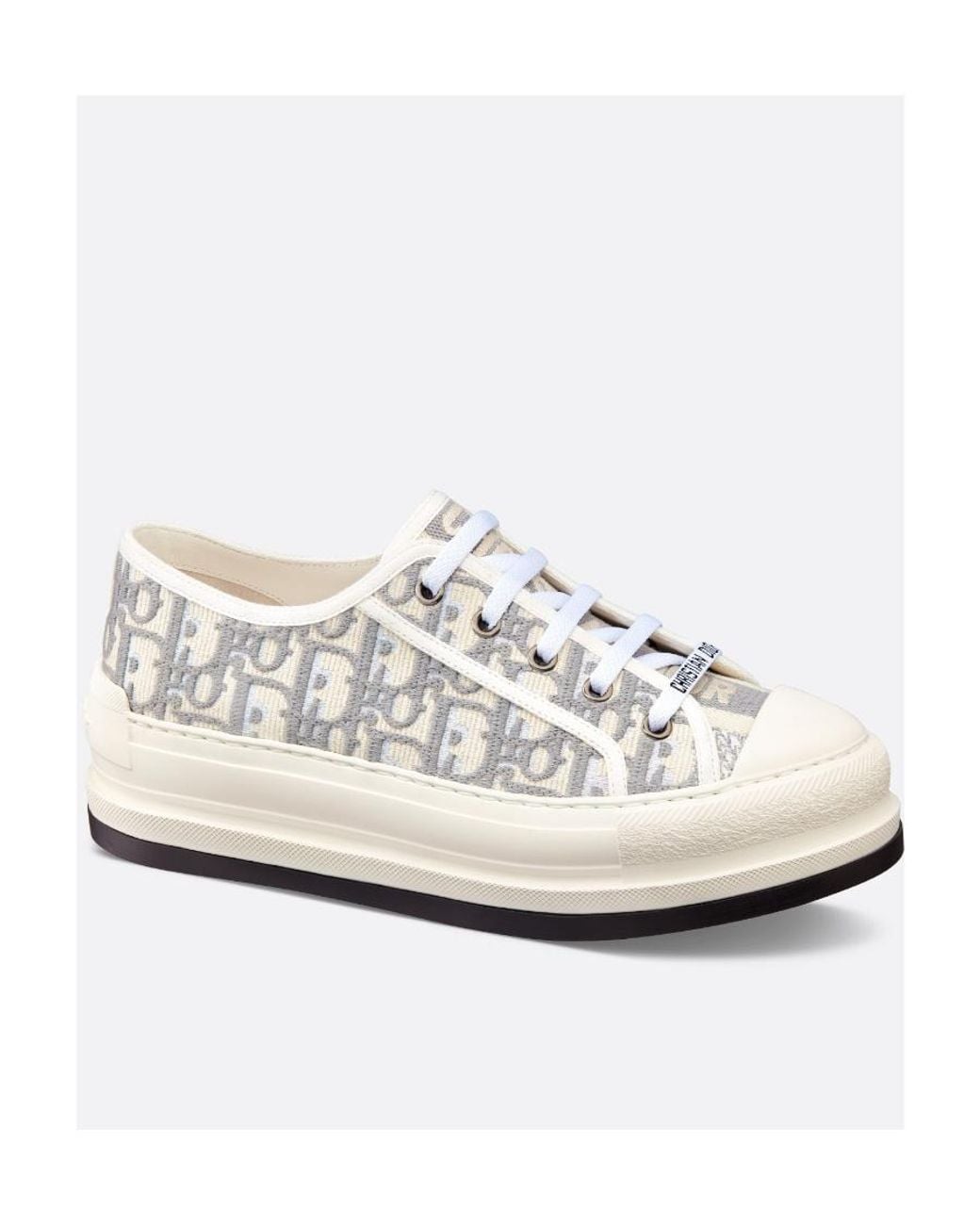 Dior White Walk'N' Low-Cut Casual Sneakers