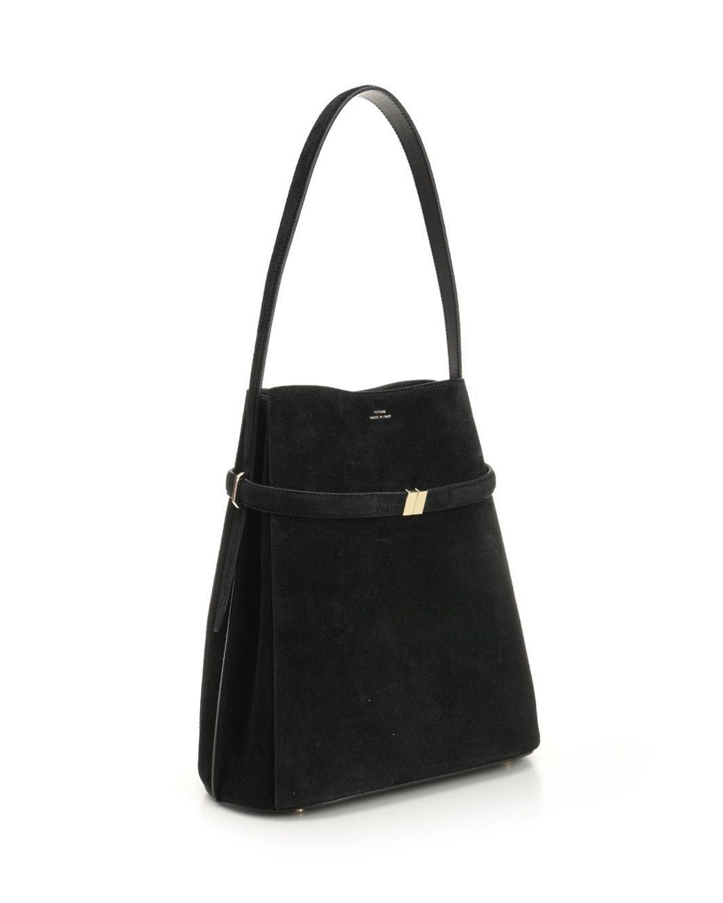 Totême Black Totême Belted Bucket Bag