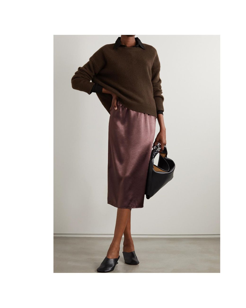 arch4 Brown Knitted Cashmere Sweater