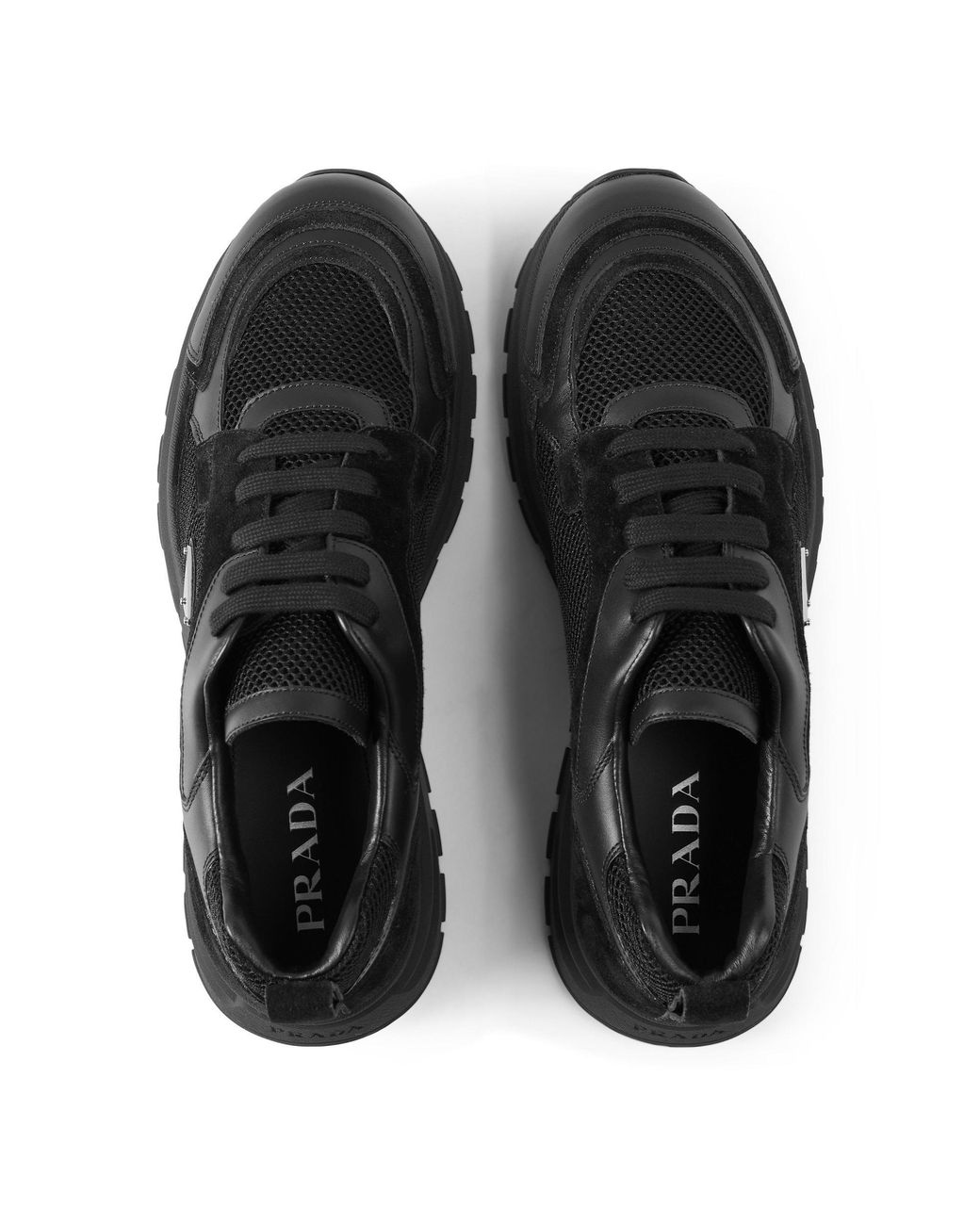 Prada Black Meshpanelled Sneaker for men