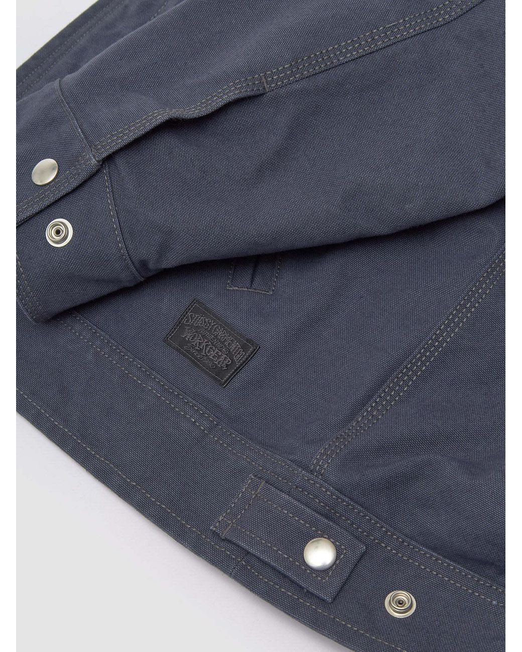 Stussy Blue Stüssy Workgear Collared Zip Jacket