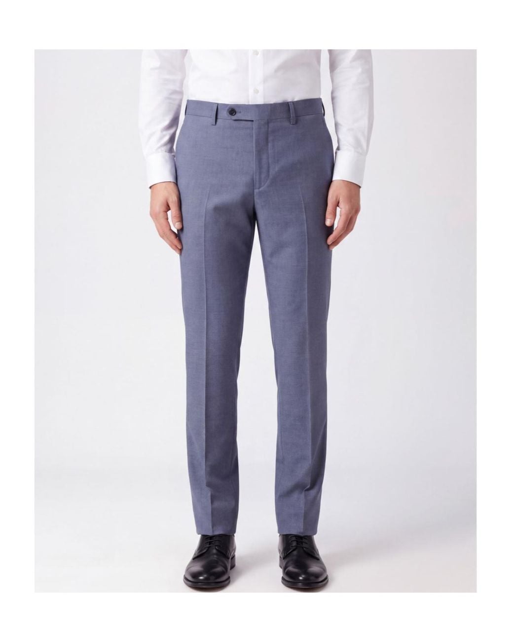 Incotex Blue Wool Chino Trousers for men