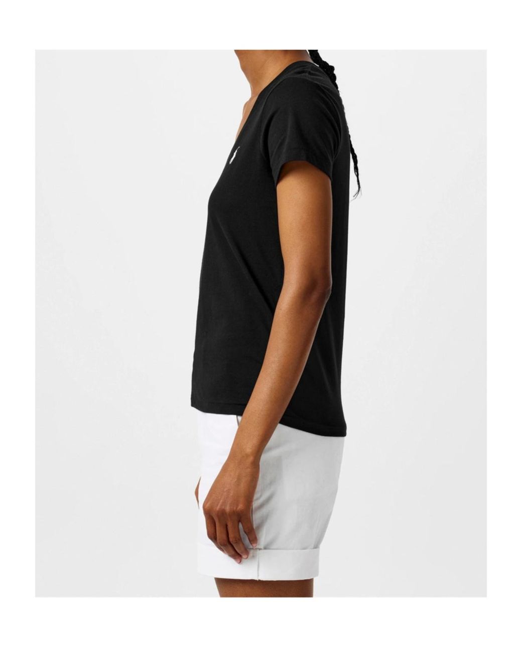 Polo Ralph Lauren Black Logo V-Neck T-Shirt