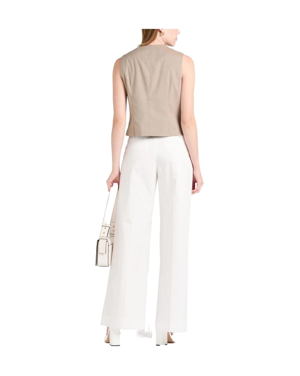 Dolce & Gabbana White Loose-Fitting Trousers