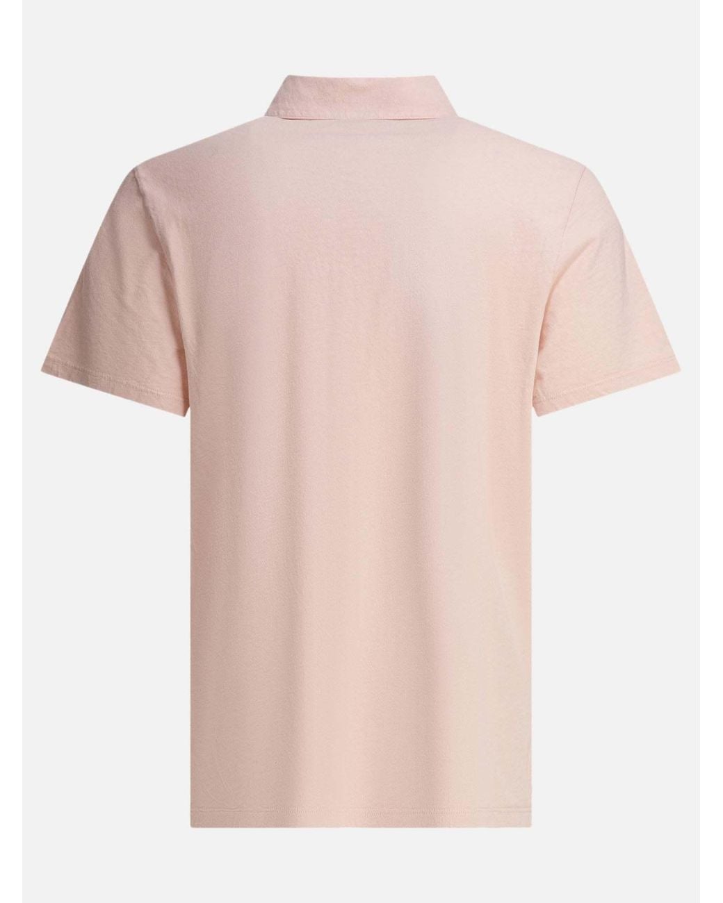 Vince Pink Short-Sleeved Polo Shirt for men