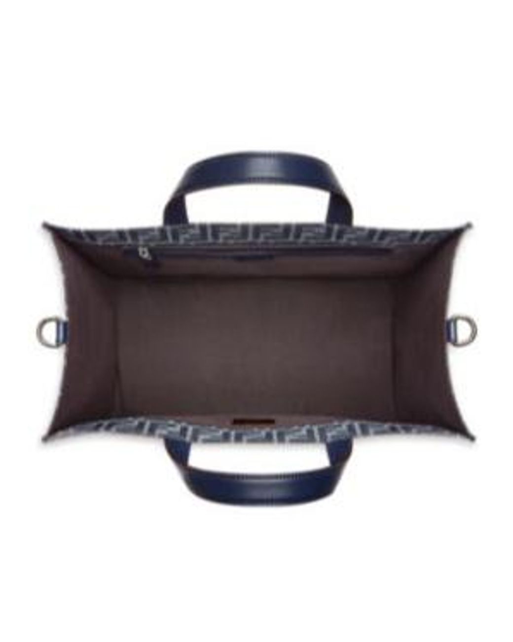 Fendi Blue Ff Jacquard Tote Bag for men
