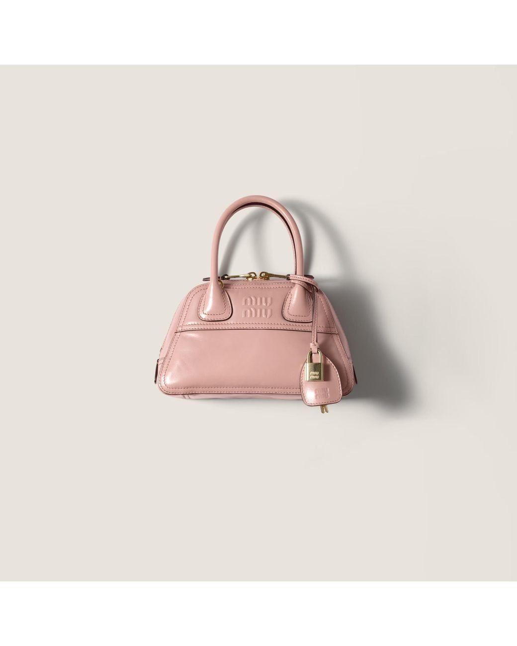 Miu Miu Pink Vivant Shiny Leather Mini-Bag