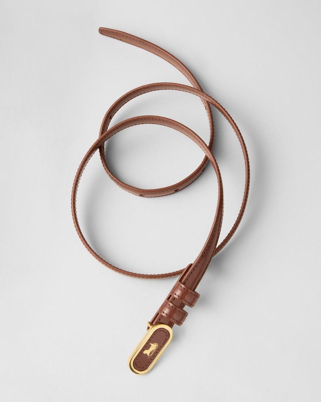 Céline White Oval Belt
