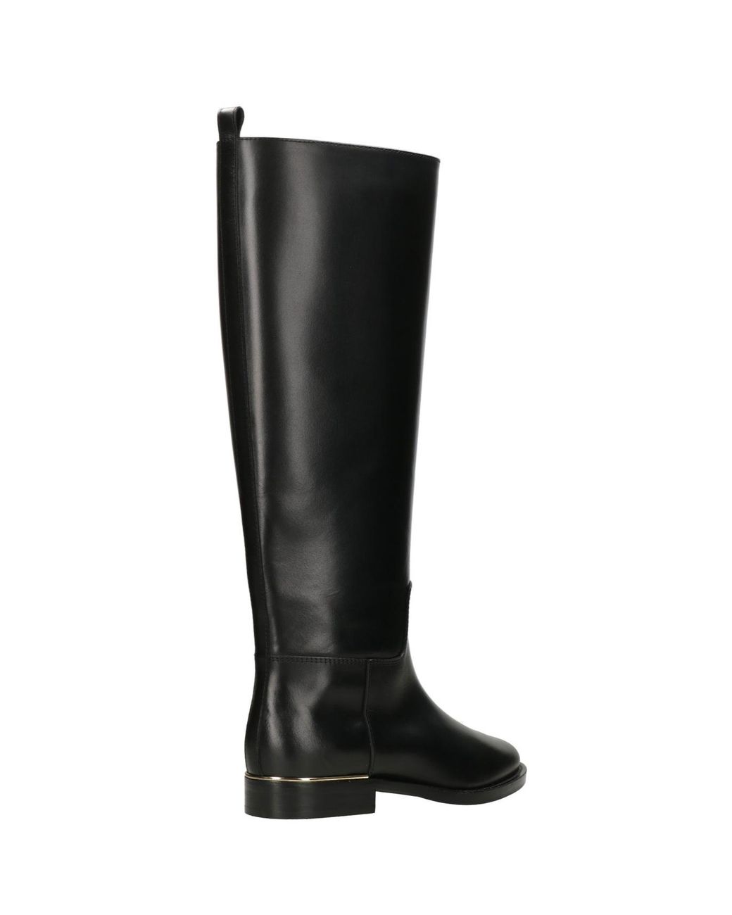 Via Roma 15 Black Round-Toe Tall Boots