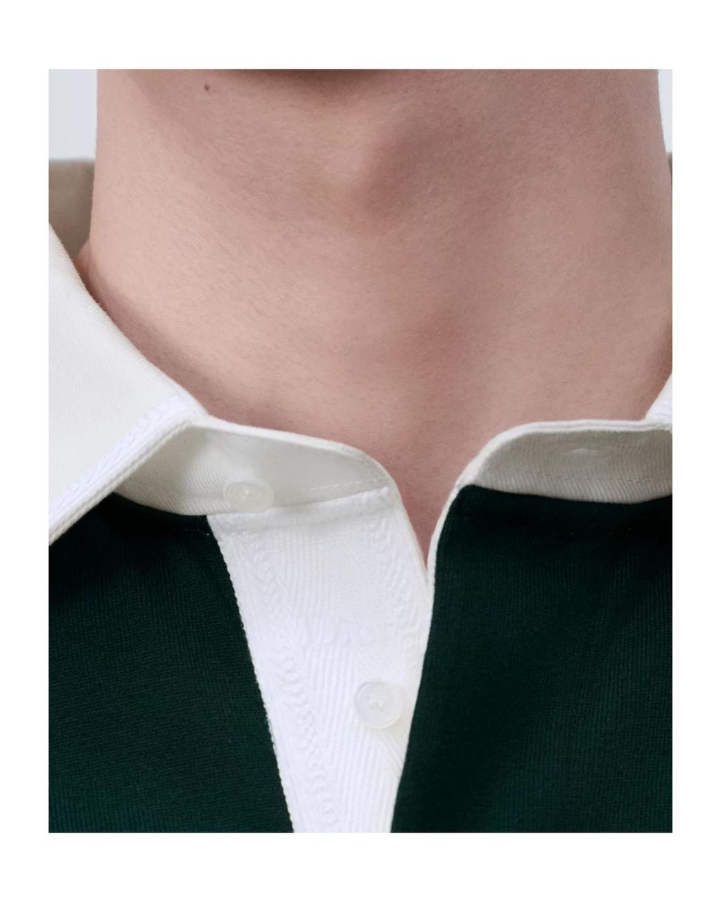 Dior Green Logo Long-Sleeve Polo Shirt for men