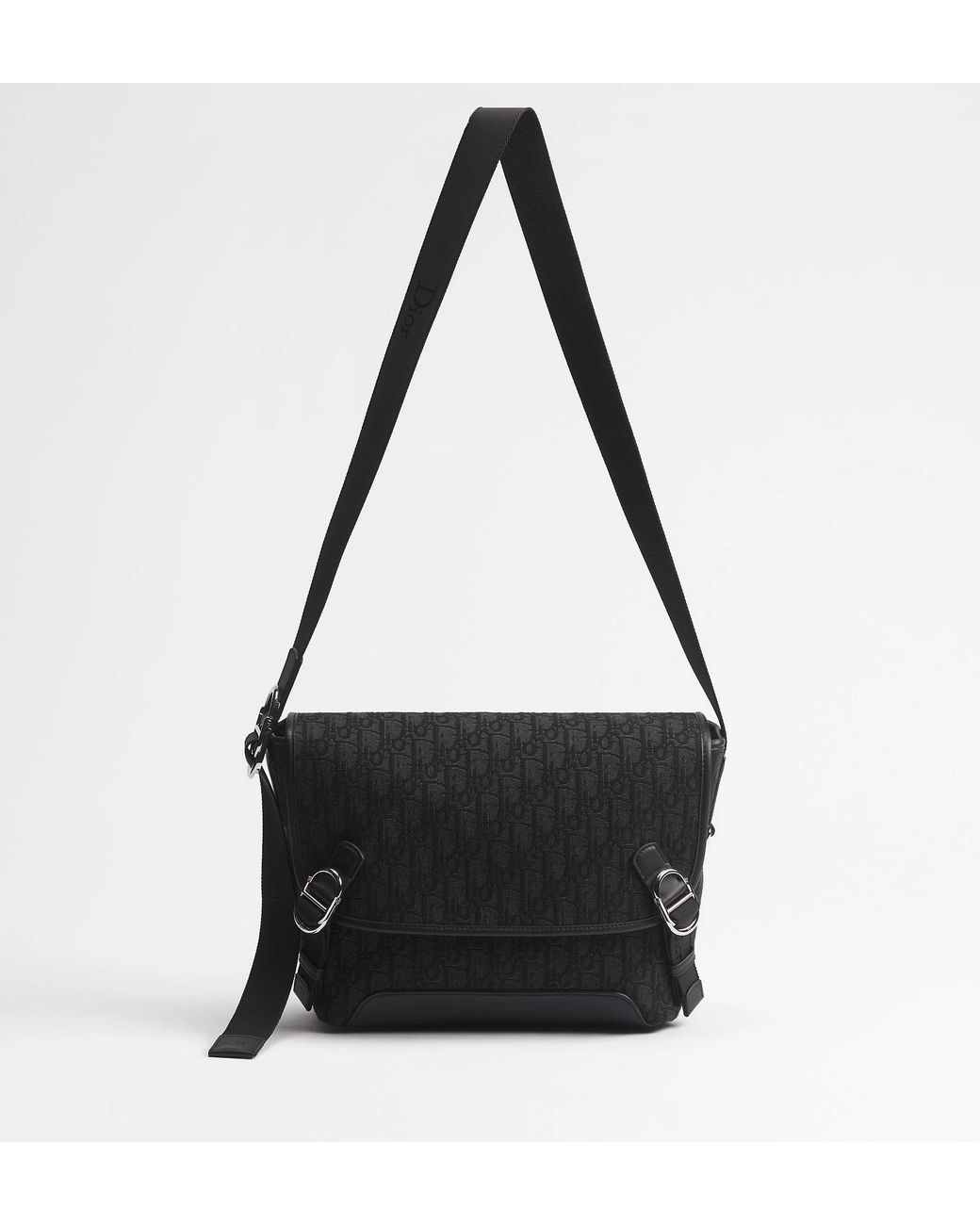 Dior Black Small Jett Messenger Bag With Flap for men