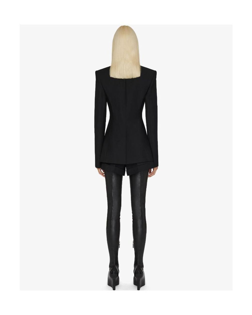 Givenchy Black Constrated Inserts Jacket