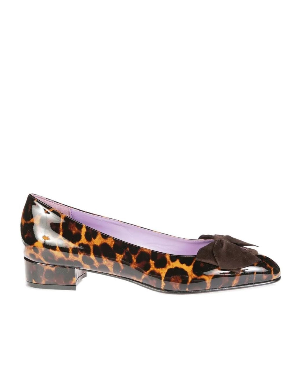 CAREL PARIS Brown Carel Princesse Leopard Printed Ballet Flats