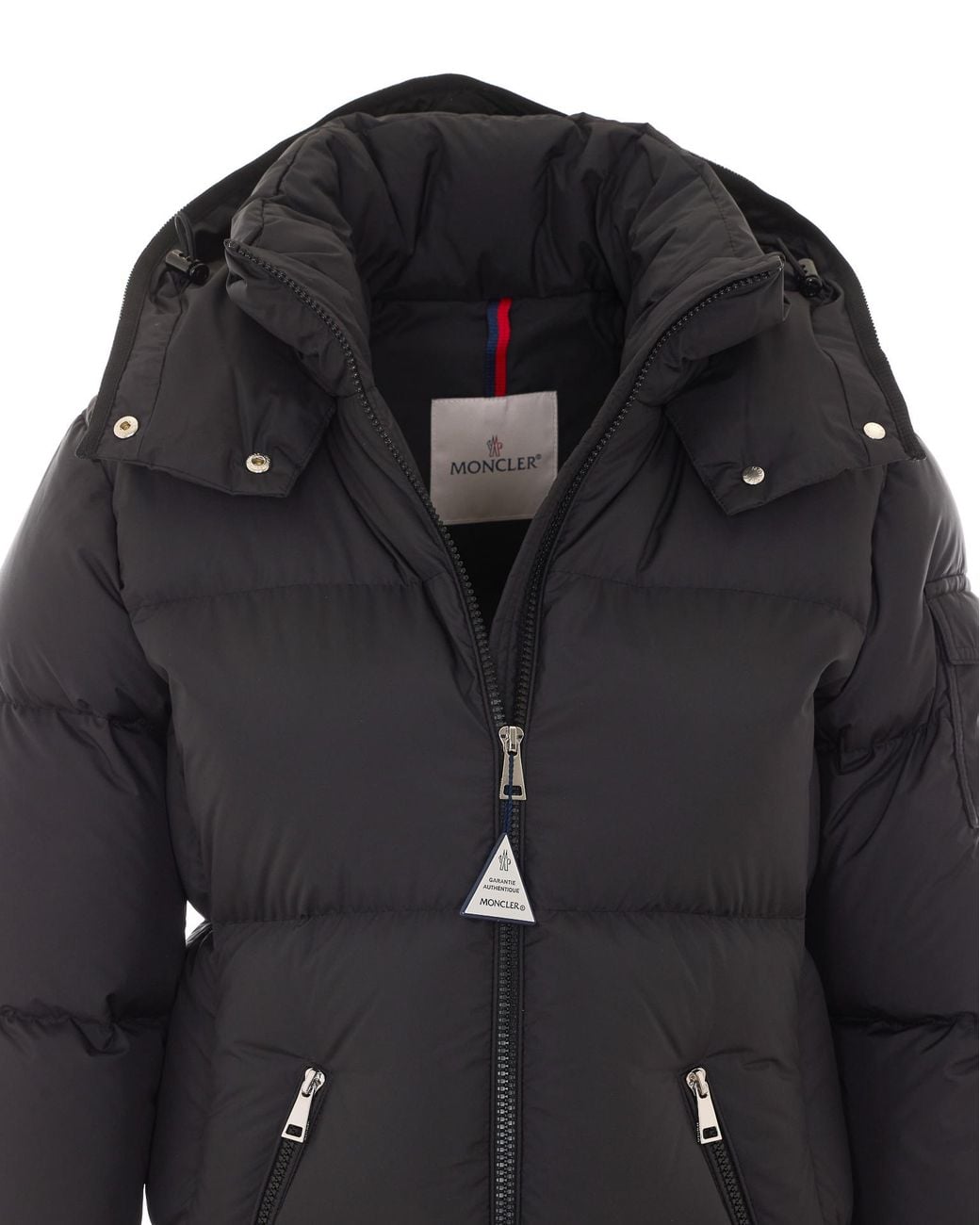 Moncler Black Fourmines Zip-Up Hooded Jacket