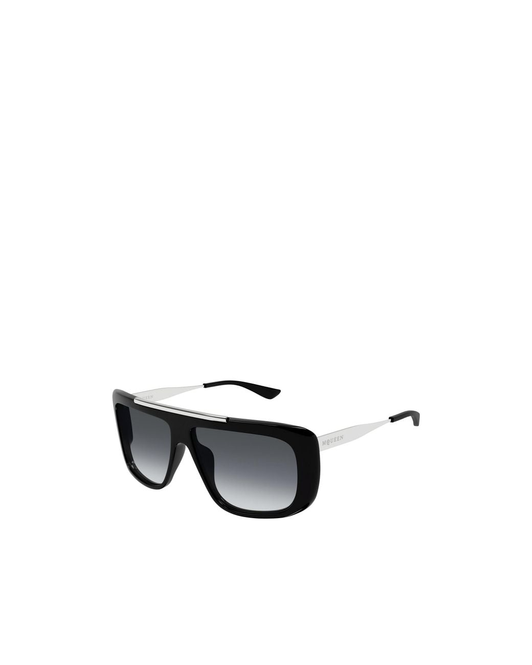 McQueen Black Eyewear Pilot Frame Sunglasses for men