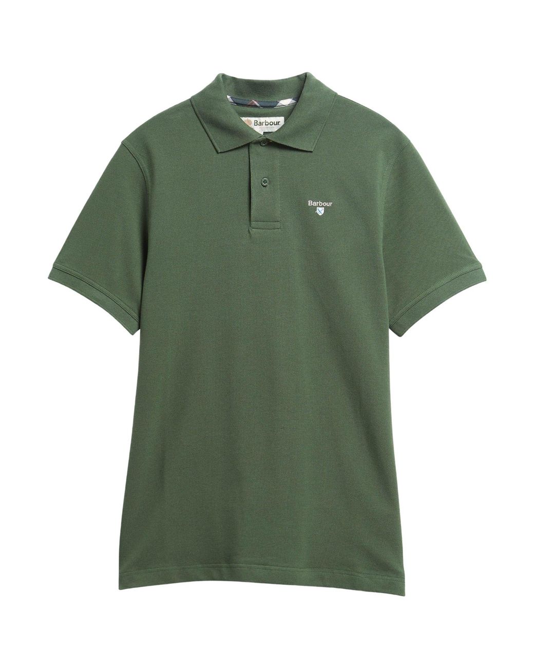 Barbour Green Short-Sleeved Polo Shirt for men