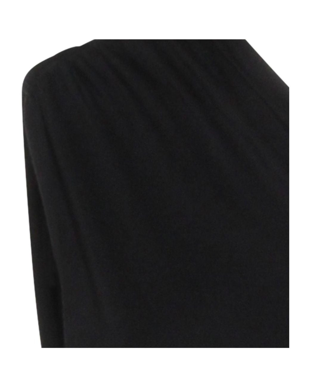 Thom Krom Black One-Shoulder Sleeveless Midi Dress