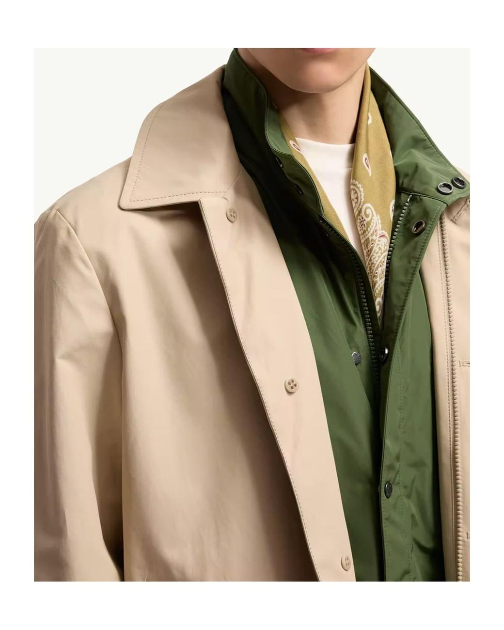 Moncler Natural Gilben Shirt Jacket for men