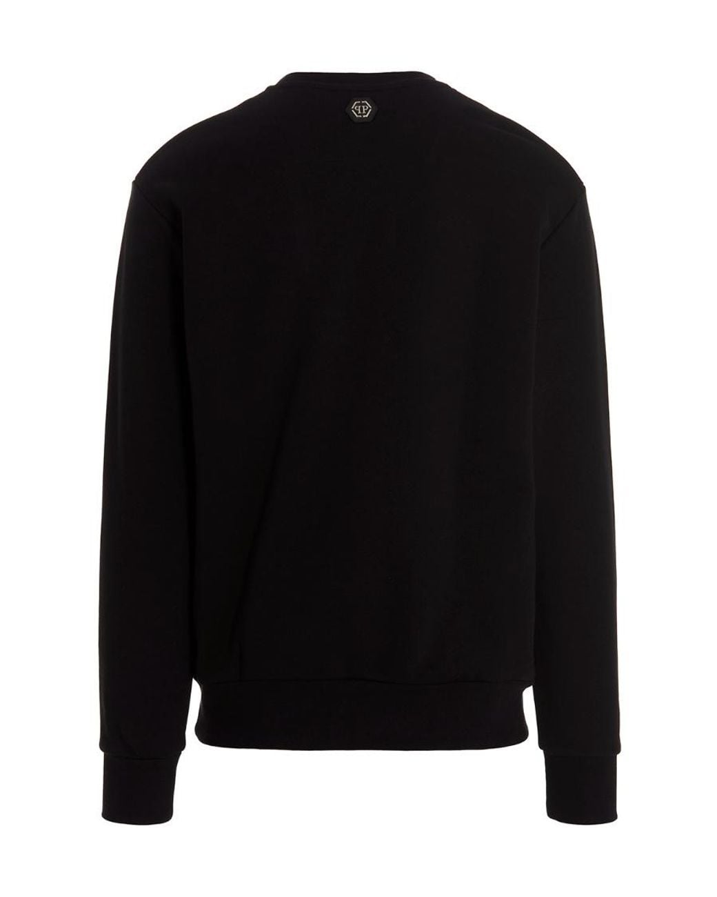 Philipp Plein Black Logo Pullover Sweater for men