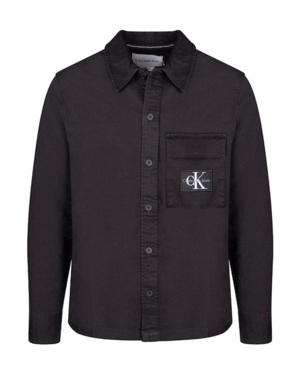 Calvin Klein Blue Logo Pattern Shirt for men