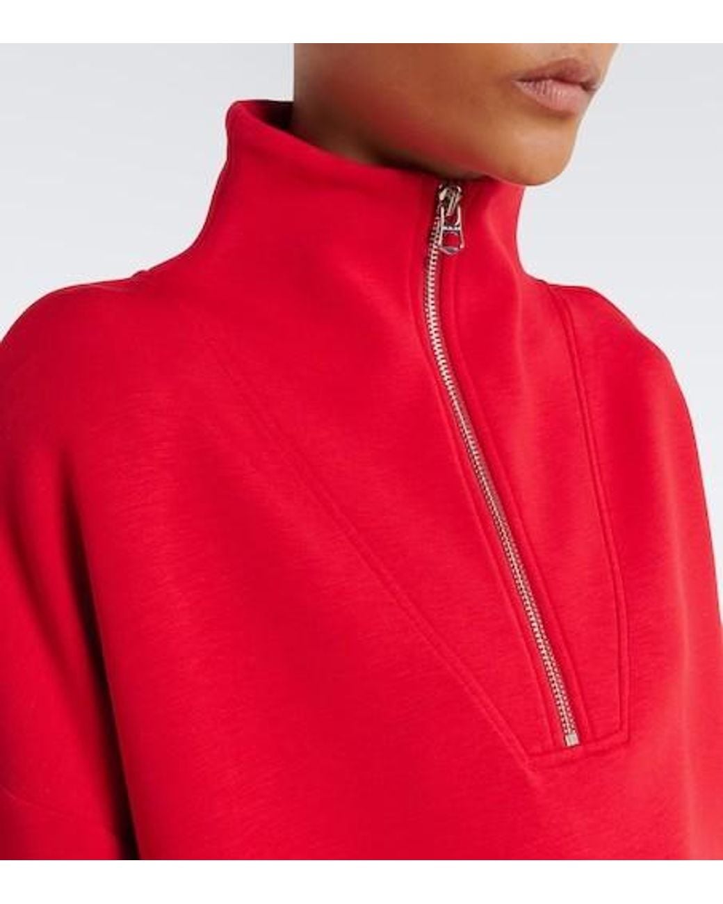 Varley Red Casual And Fashionable Hoodie