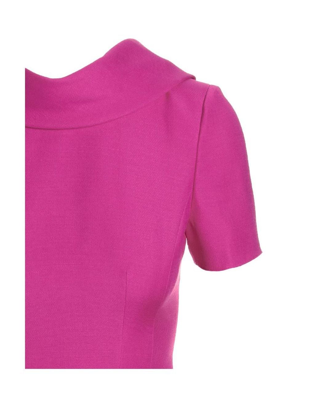 Valentino Pink Bow-Detail Mini Dress