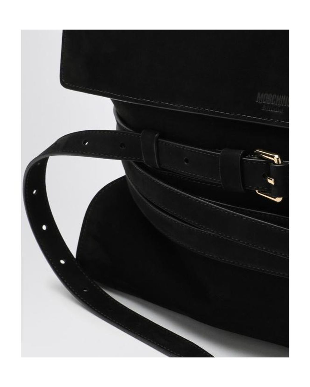 Moschino Black Medium Tie Me Tote Bag