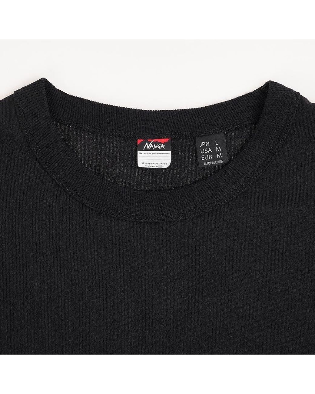 NANGA Black Retro Floral T-Shirt for men