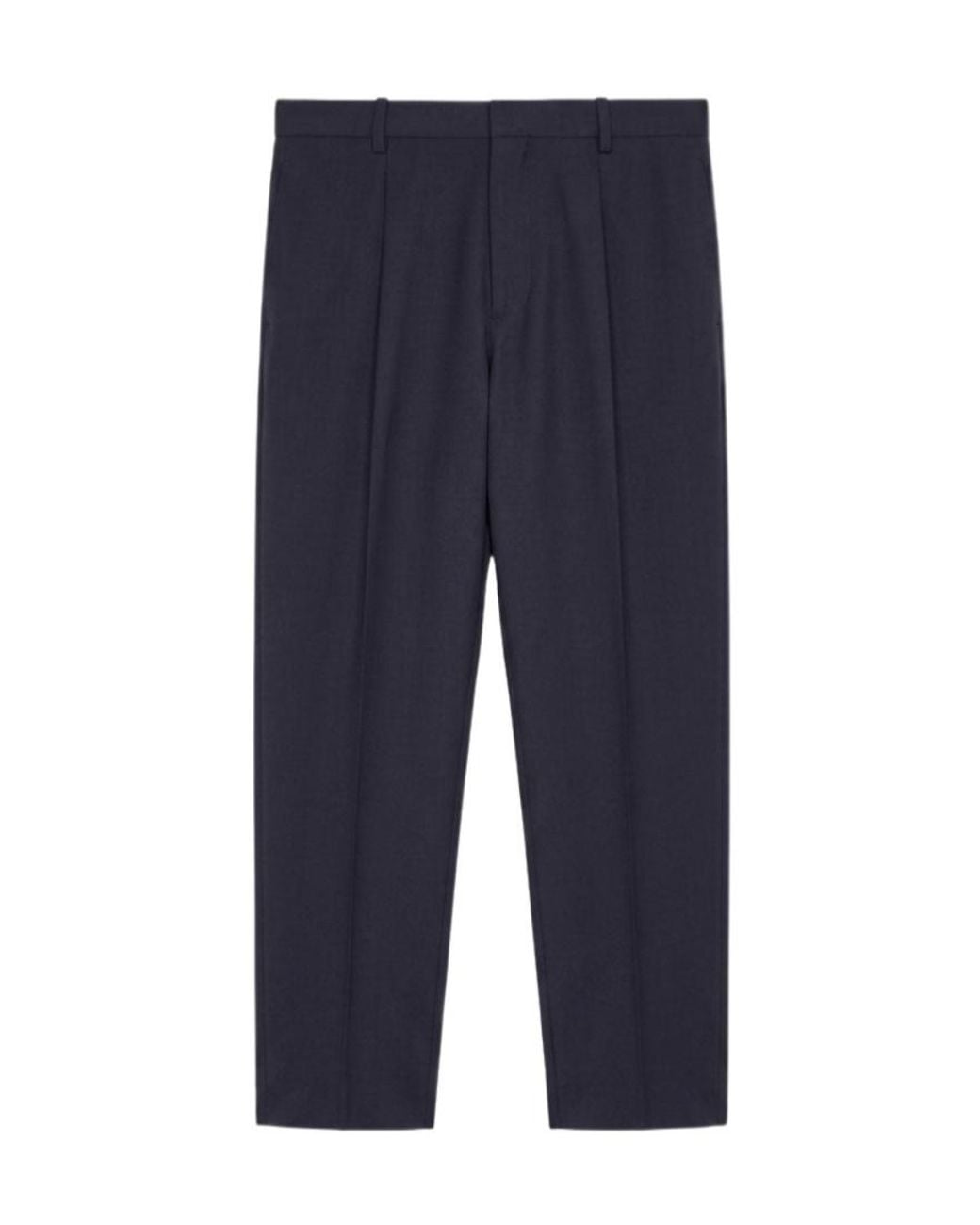 Jil Sander Blue Cropped-Leg Relaxed Trousers for men