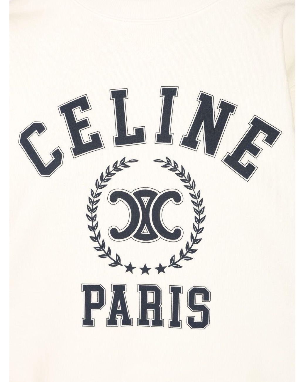 Céline White University Sweatshirt
