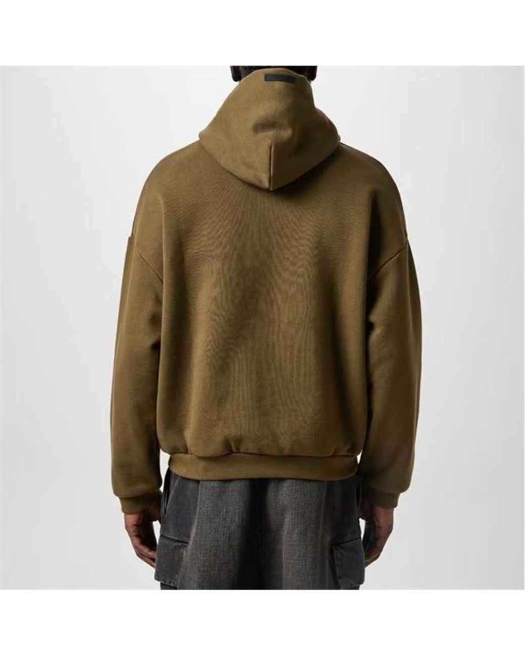 Fear Of God Green Logo Hooded Sweatshirt for men