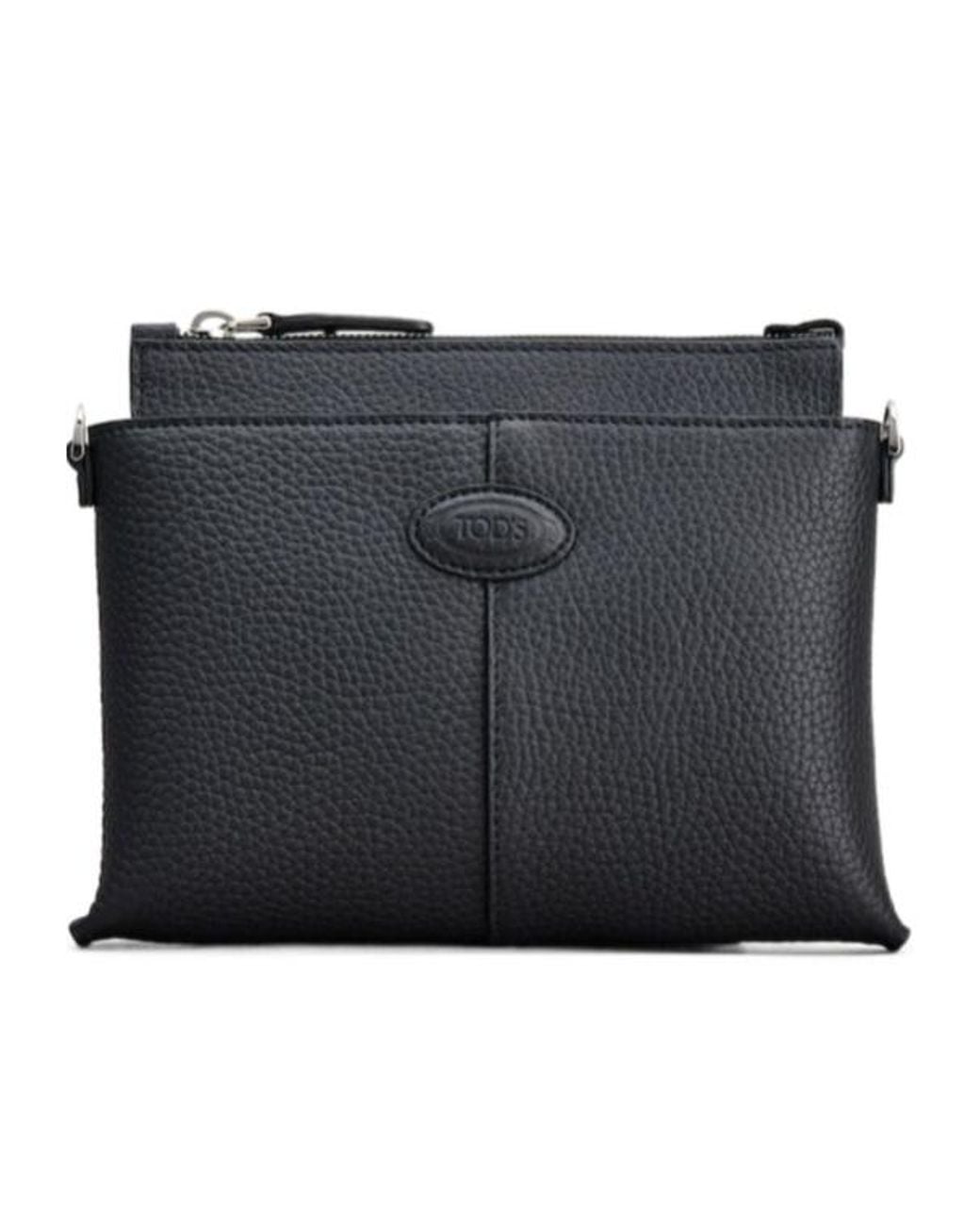 Tod's Black Di Logo Patch Mini Bag for men