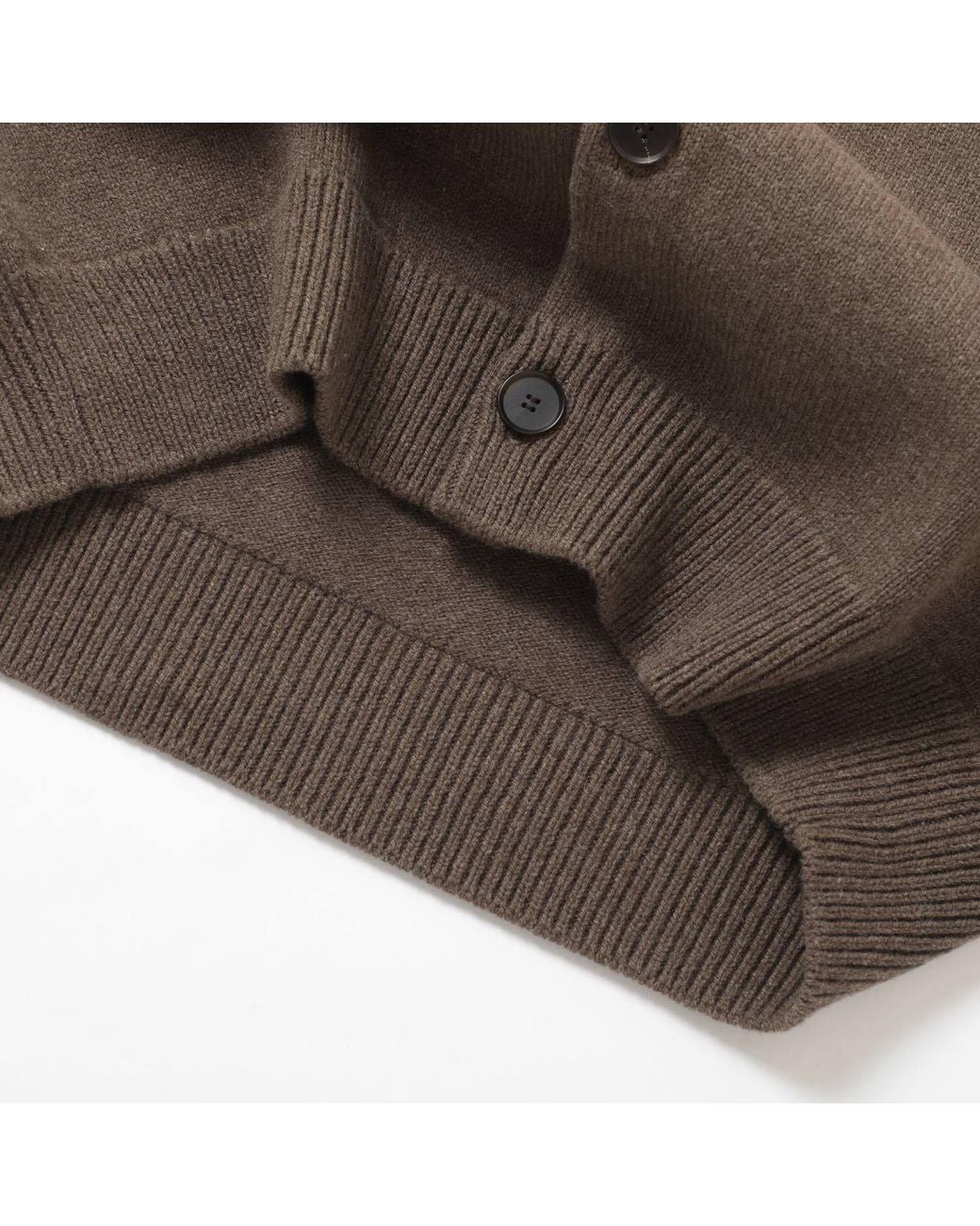 Auralee Brown Long-Sleeve Knit Top for men