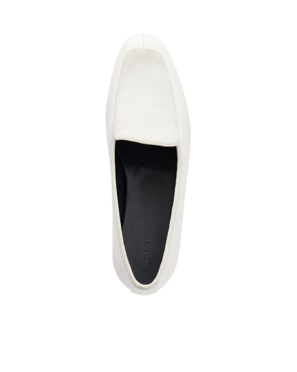 The Row White Adam Loafers