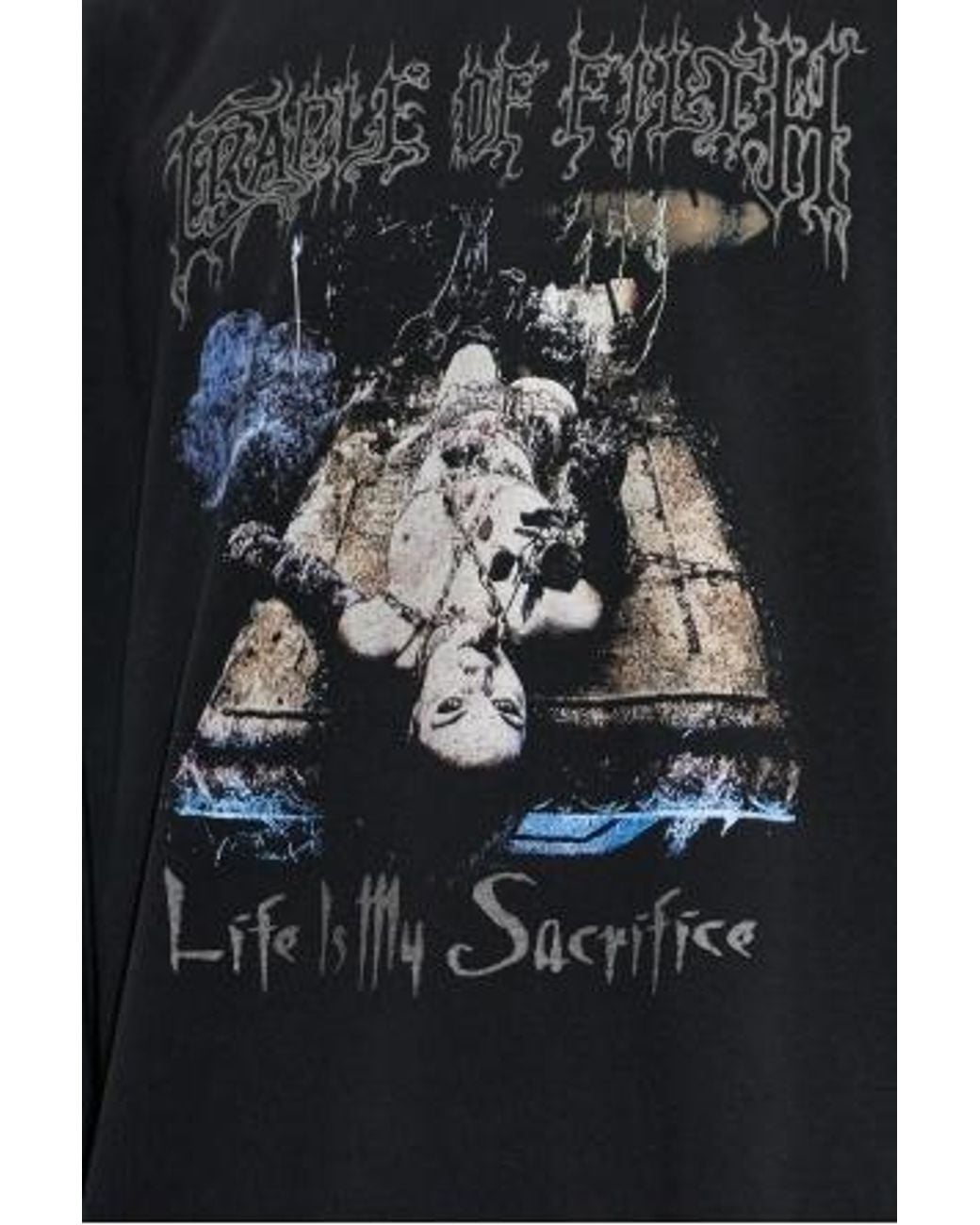 Vetements Blue Graphic Long-Sleeve T-Shirt for men