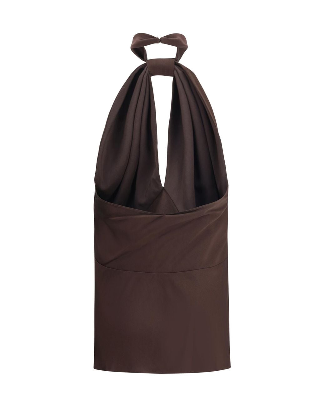 Tom Ford Brown Halterneck Sleeveless Top
